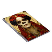 Donkere Fantasy Gothic Skull Woman 3 Notitieboek (Rechterzijde)