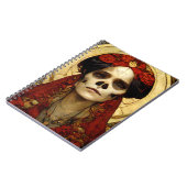 Donkere Fantasy Gothic Skull Woman 3 Notitieboek (Linkerzijde)