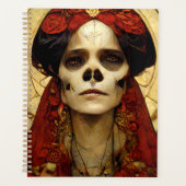 Donkere Fantasy Gothic Skull Woman 3 Planner (Voorkant)