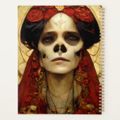 Donkere Fantasy Gothic Skull Woman 3 Planner (Achterkant)
