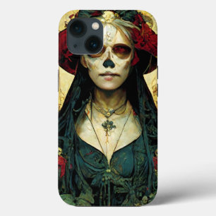 Donkere Fantasy Gothic Skull Woman Case-Mate iPhone Case