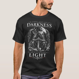 Donkere Fantasy Gotische Krijger Grafisch T-shirt