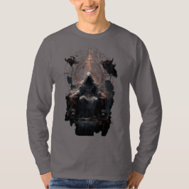 Donkere Fantasy Kapmantel Tovenaar Occult Lange Mo T-shirt