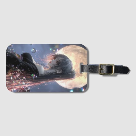 Donkere fantasy meisje / Esthetiek Bagagelabel (Voorkant (horizontaal))