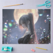 Donkere fantasy meisje / Esthetiek Tissuepapier (Craft)