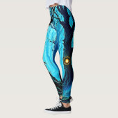 Donkere Fantasy Oogbal Bosontwerp Leggings (Links)