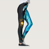 Donkere Fantasy Oogbal Bosontwerp Leggings (Rechts)