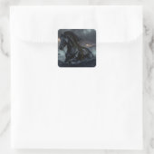 Donkere Fantasy Paard Sticker – Storm Stallion Got (Tas)