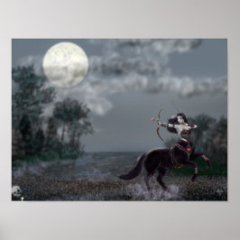 Donkere Fantasy Ridder Muur Kunst Poster