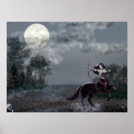 Donkere Fantasy Ridder Muur Kunst Poster (Voorkant)