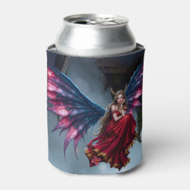 Donkere Fantasy Sprookjeskoningin met Vlinder Vleu Blikjeskoeler