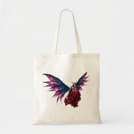 Donkere Fantasy Sprookjeskoningin met Vlinder Vleu Tote Bag
