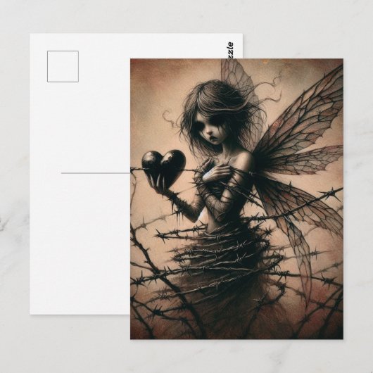 donkere fee briefkaart (Voorkant / Achterkant)