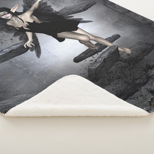 Donkere fee sherpa deken (3/4)