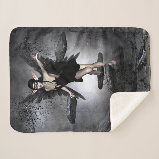 Donkere fee sherpa deken (Voorkant (horizontaal))