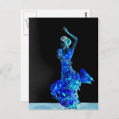 Donkere Flamenco. Briefkaart (Voorkant / Achterkant)