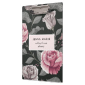Donkere Floral Business Klembord (Links)