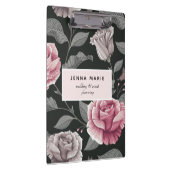 Donkere Floral Business Klembord (Rechts)