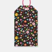 Donkere Floral  Gift Labels Cadeaulabel (Achterkant)