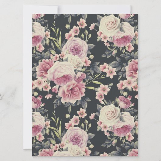 Donkere  Floral Logo | Prijsbrochure (Achterkant)
