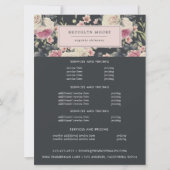 Donkere  Floral Logo | Prijsbrochure (Voorkant)