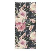 Donkere  Floral Logo | Prijsstelling Reclamekaart (Achterkant)