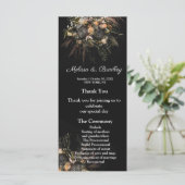 Donkere  Floral Menu (Staand voorkant)