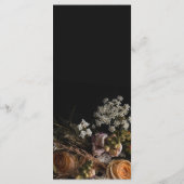 Donkere  Floral Menu (Achterkant)
