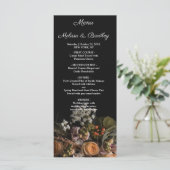 Donkere  Floral Menu (Staand voorkant)