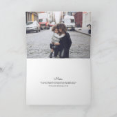 Donkere Floral Moederdag fotokaart Feestdagen Kaart (Binnen)