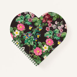 Donkere  Floral Notitieboek