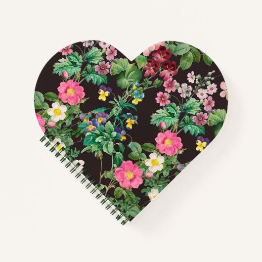 Donkere Floral Notitieboek (Voorkant)