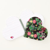 Donkere Floral Notitieboek (Binnen)