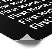 Donkere  Floral Poster (Hoek)