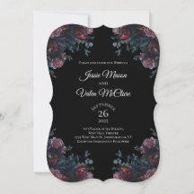 Donkere Floral Wedding Gothic Black Elegant