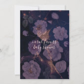 Donkere Florals | Dramatische Paarse bloemen | Sho Kaart (Achterkant)