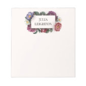 Donkere Florals Notitieblok (Voorkant)