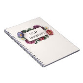 Donkere Florals Notitieboek (Rechterzijde)