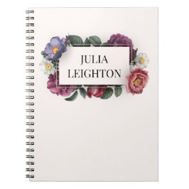 Donkere Florals Notitieboek