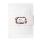 Donkere Florals Uitnodigingen Wikkel (Voorkant Voorbeeld)