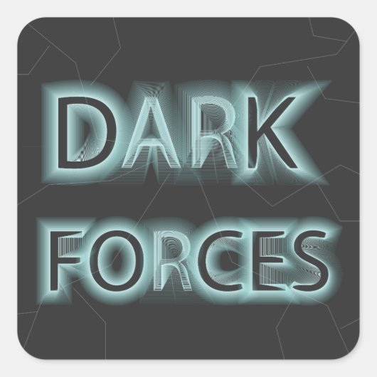 Donkere forces Sign Stickers (Voorkant)