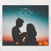 Donkere foto | De datum opslaan | Bierlabel | Bove Bier Etiket (Enkel label)