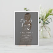 Donkere foto Tint Overlay 2 Modern Minimal Sweet 1 Kaart (Staand voorkant)