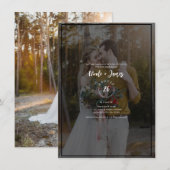 Donkere foto Tint Overlay 2 Moderne minimale bruil Kaart (Voorkant / Achterkant)