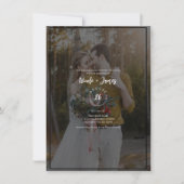 Donkere foto Tint Overlay 2 Moderne minimale bruil Kaart (Voorkant)