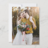 Donkere foto Tint Overlay 3 Modern Save the Date Kaart (Achterkant)
