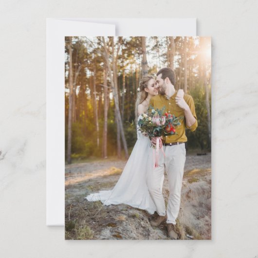 Donkere foto Tint Overlay 3 Moderne minimale bruil Kaart (Achterkant)