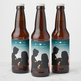 Donkere foto | VERLOVING | Bierlabel Bier Etiket