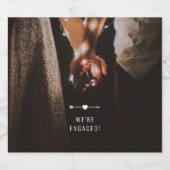 Donkere foto | VERLOVING | Sparkling Wijnetiket (Enkel label)