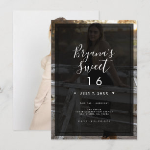 Donkere fototint-overlay moderne minimalistische S Kaart